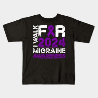 Migraine Awareness 2024 Walk Kids T-Shirt